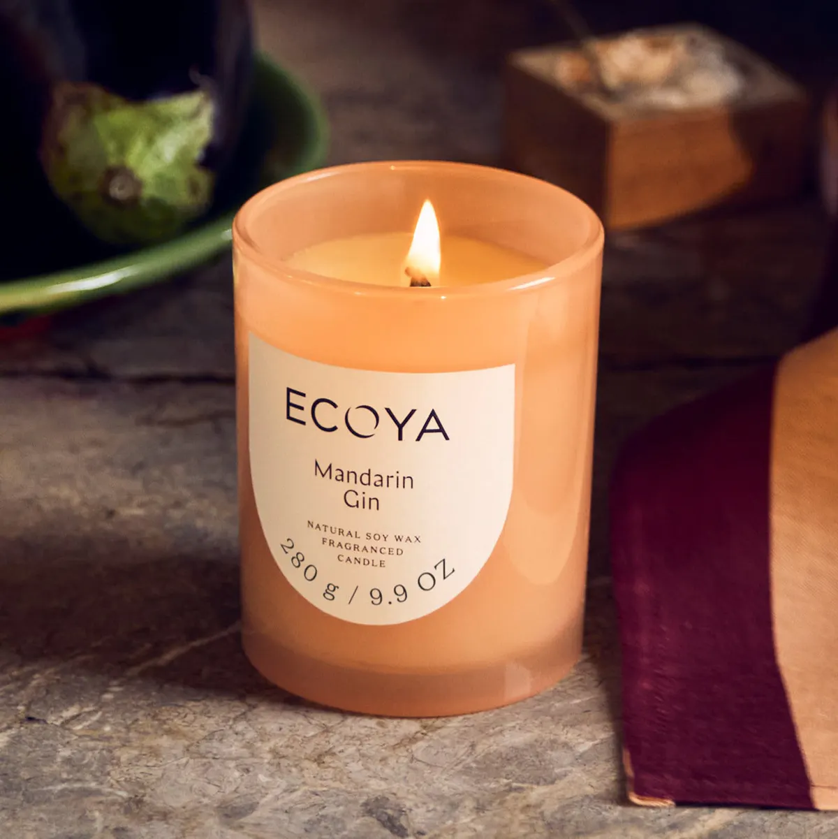 ECOYA Metro Candle Mandarin Gin 270g, view 2