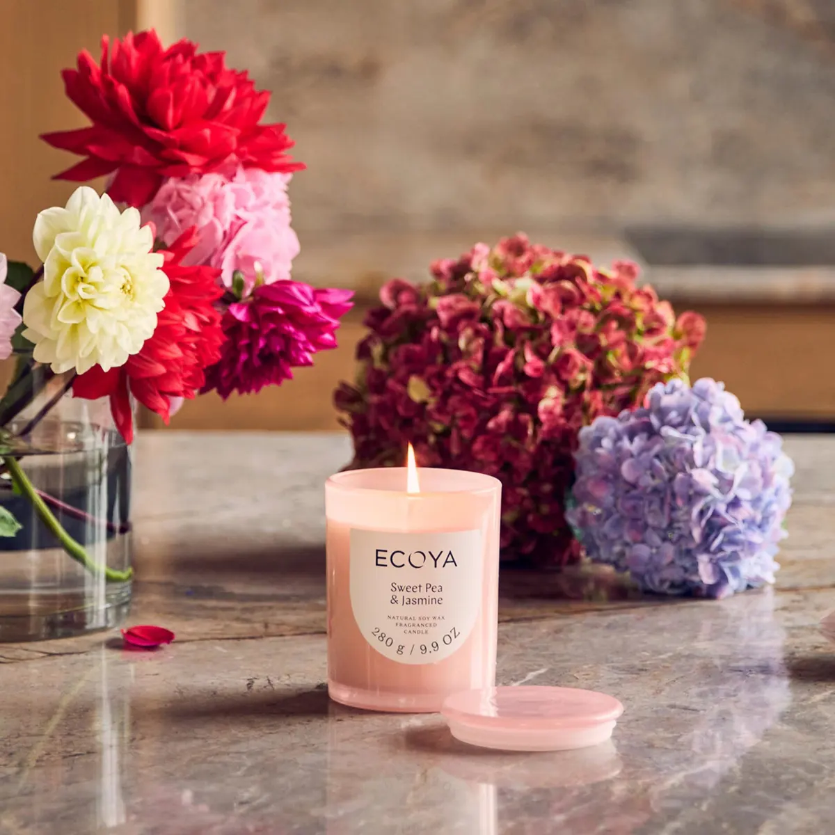 ECOYA Metro Candle Sweet Pea & Jasmine 270g, view 3