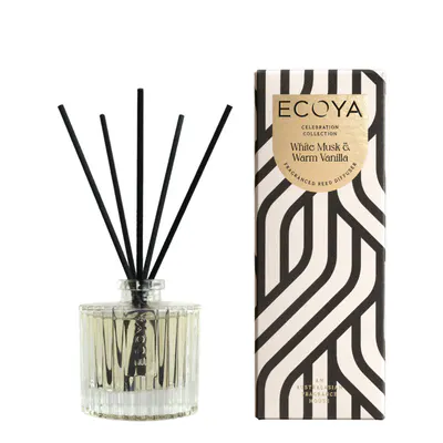 ECOYA Mini Celebration Diffuser 50ml - White Musk & Warm Vanilla