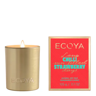 ECOYA Mini Goldie Candle 105g - Chilli Strawberry
