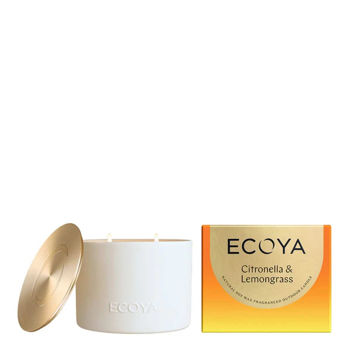 ECOYA Outdoor Candle 520g - Citronella & Lemongrass