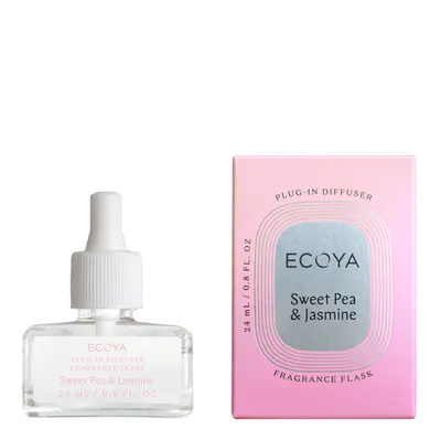 ECOYA Plug-In Diffuser Fragrance Flask 24ml - Sweet Pea & Jasmine