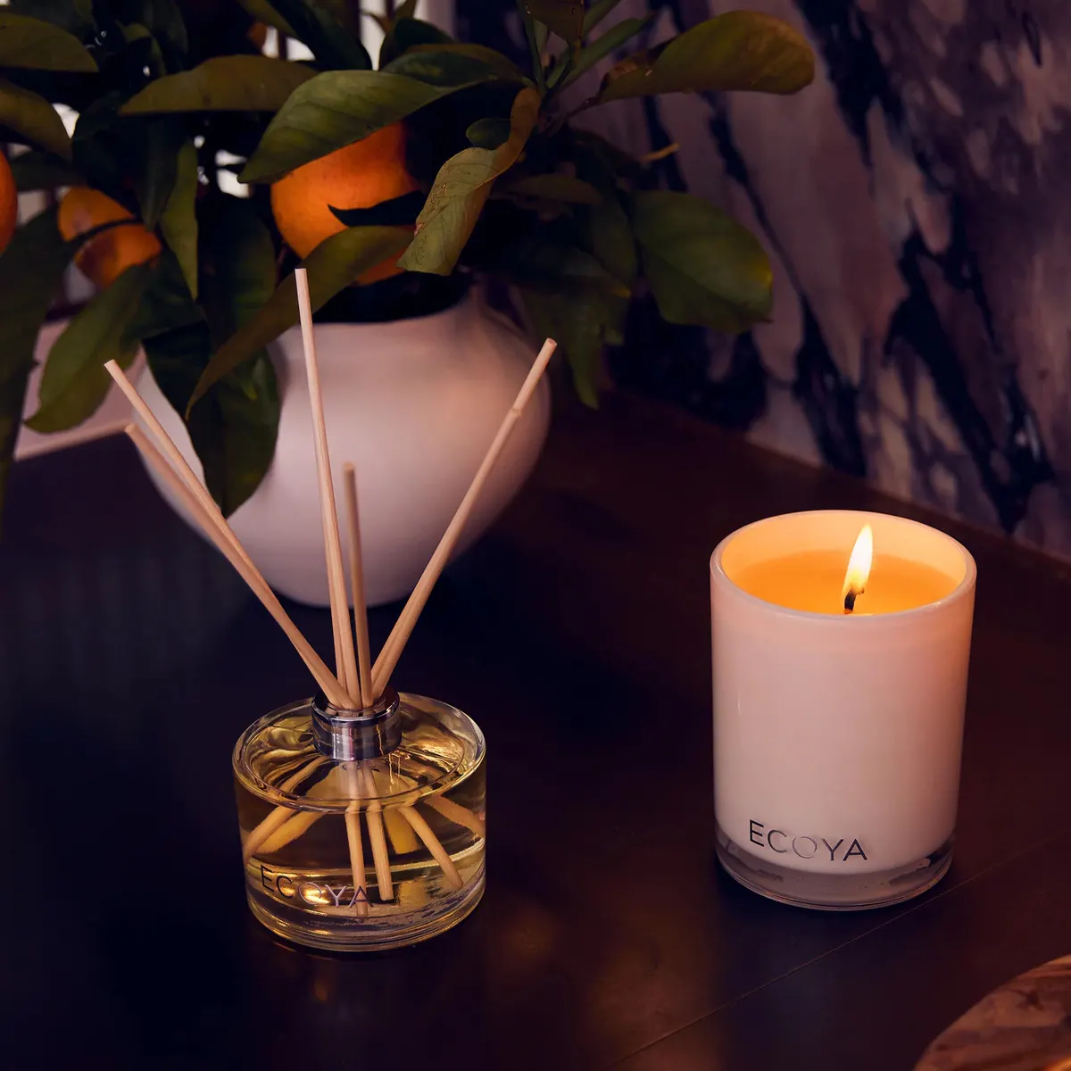 ECOYA Reed Diffuser 200ml - Mandarin Gin, view 3