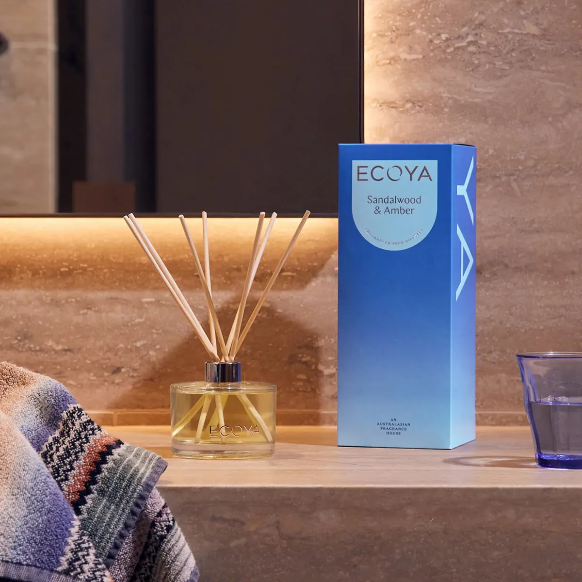 ECOYA Reed Diffuser 200ml - Sandalwood & Amber, view 2