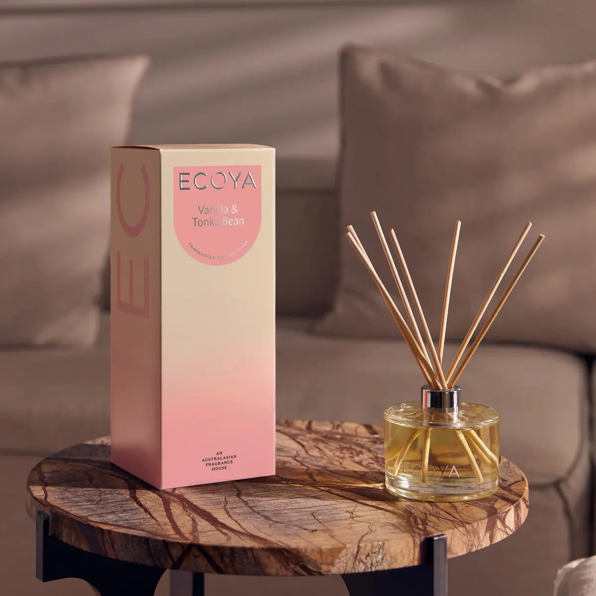 ECOYA Reed Diffuser 200ml - Vanilla & Tonka Bean, view 2