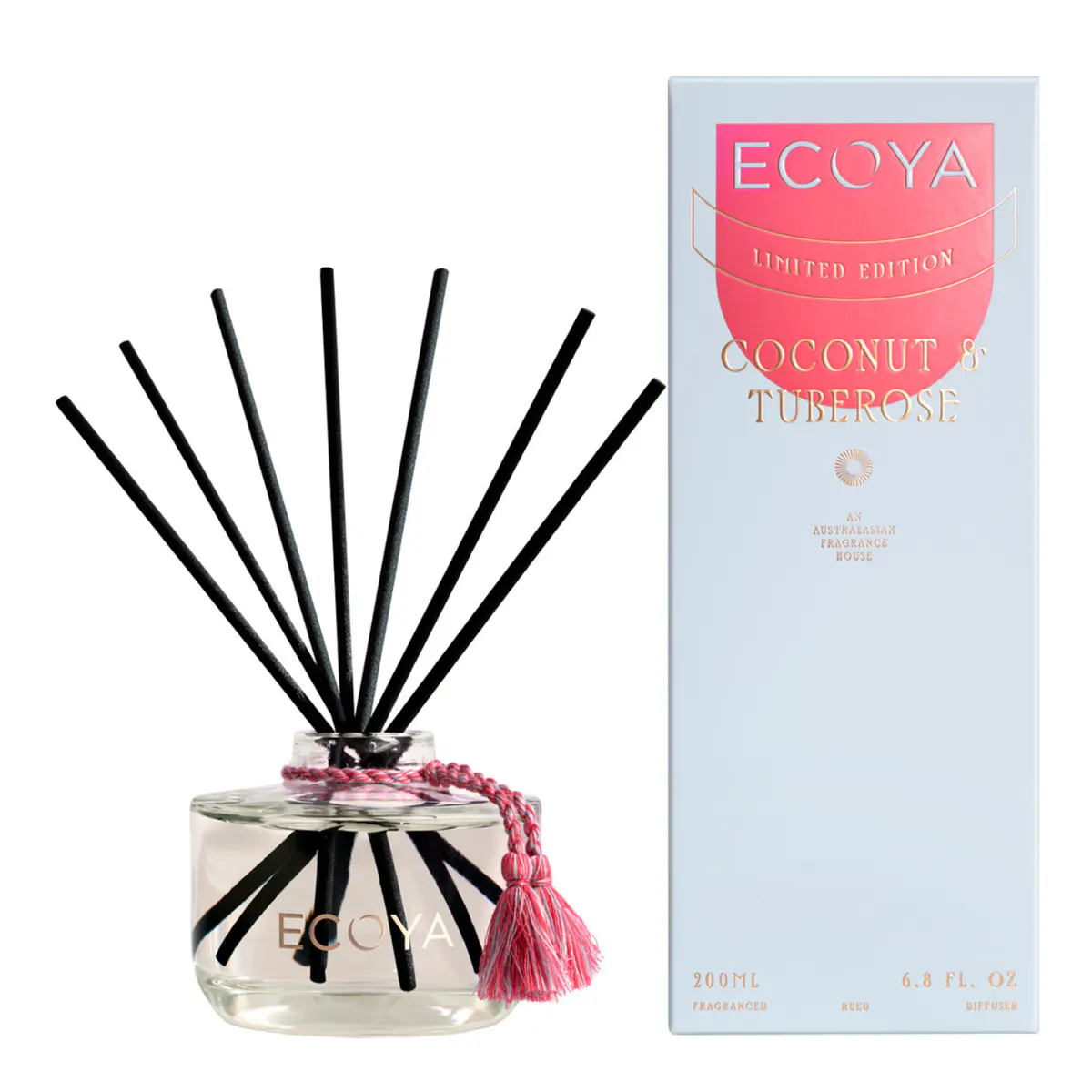 ECOYA Reed Diffuser Coconut & Tuberose 200ml