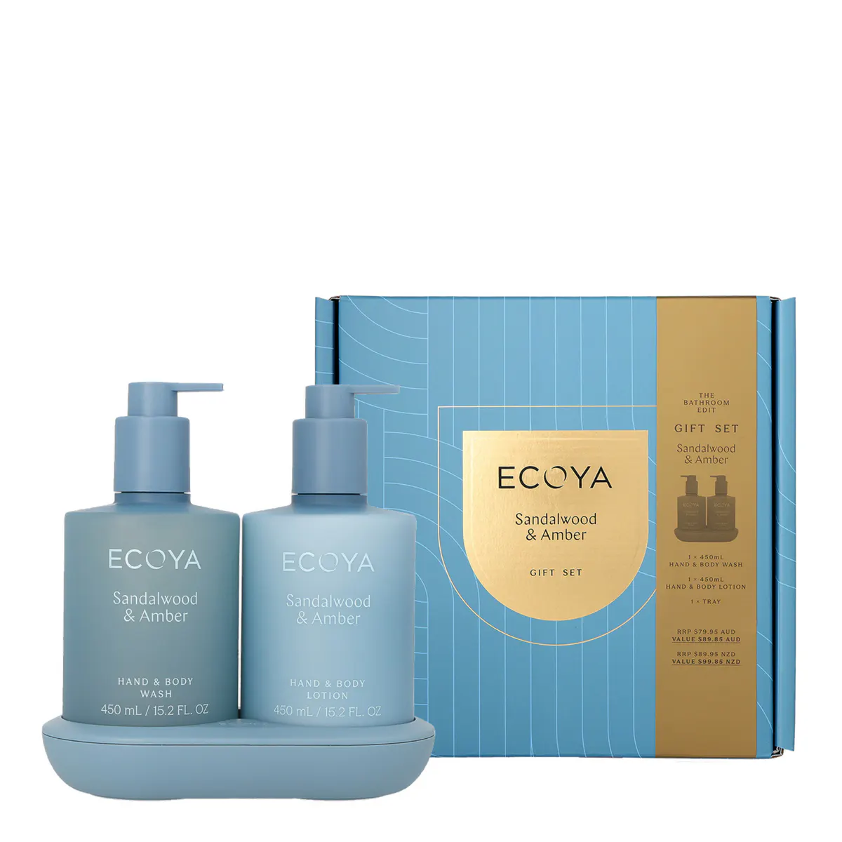ECOYA The Bathroom Gift Pack - Sandalwood & Amber