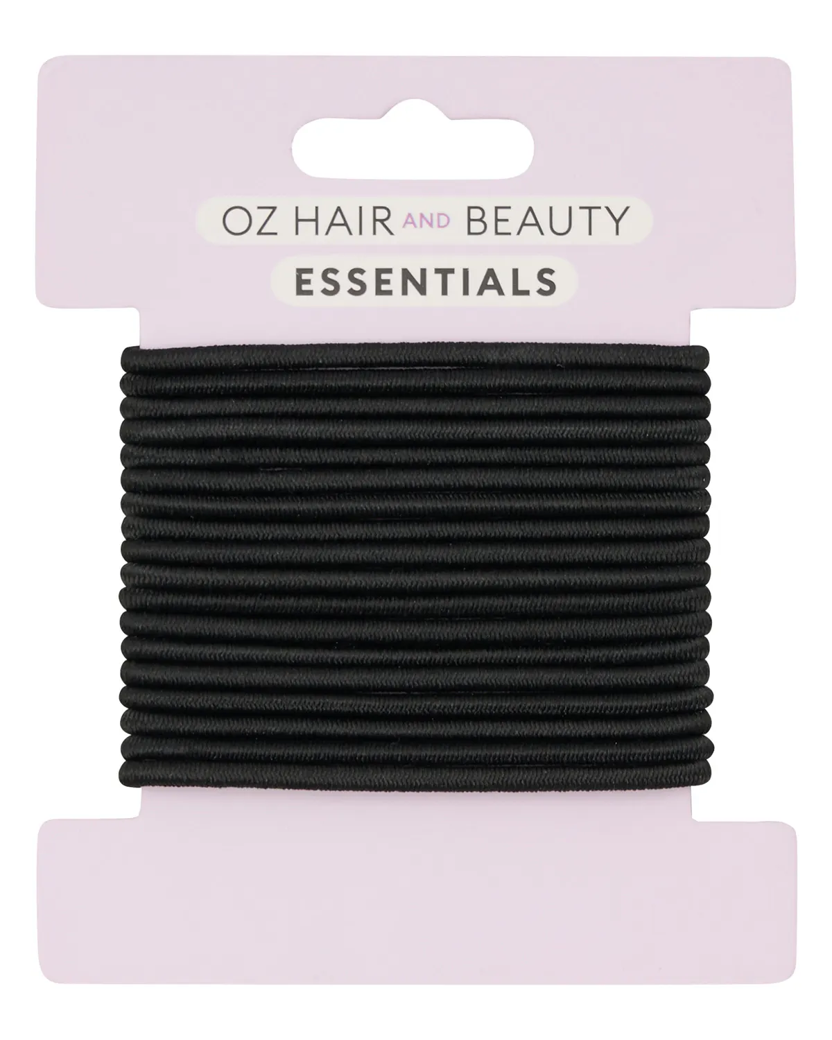 Oz Essentials Hair Elastic 18 Pack - Black