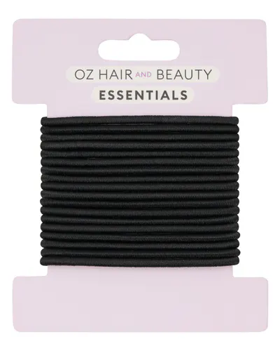 Oz Essentials Hair Elastic 18 Pack - Black
