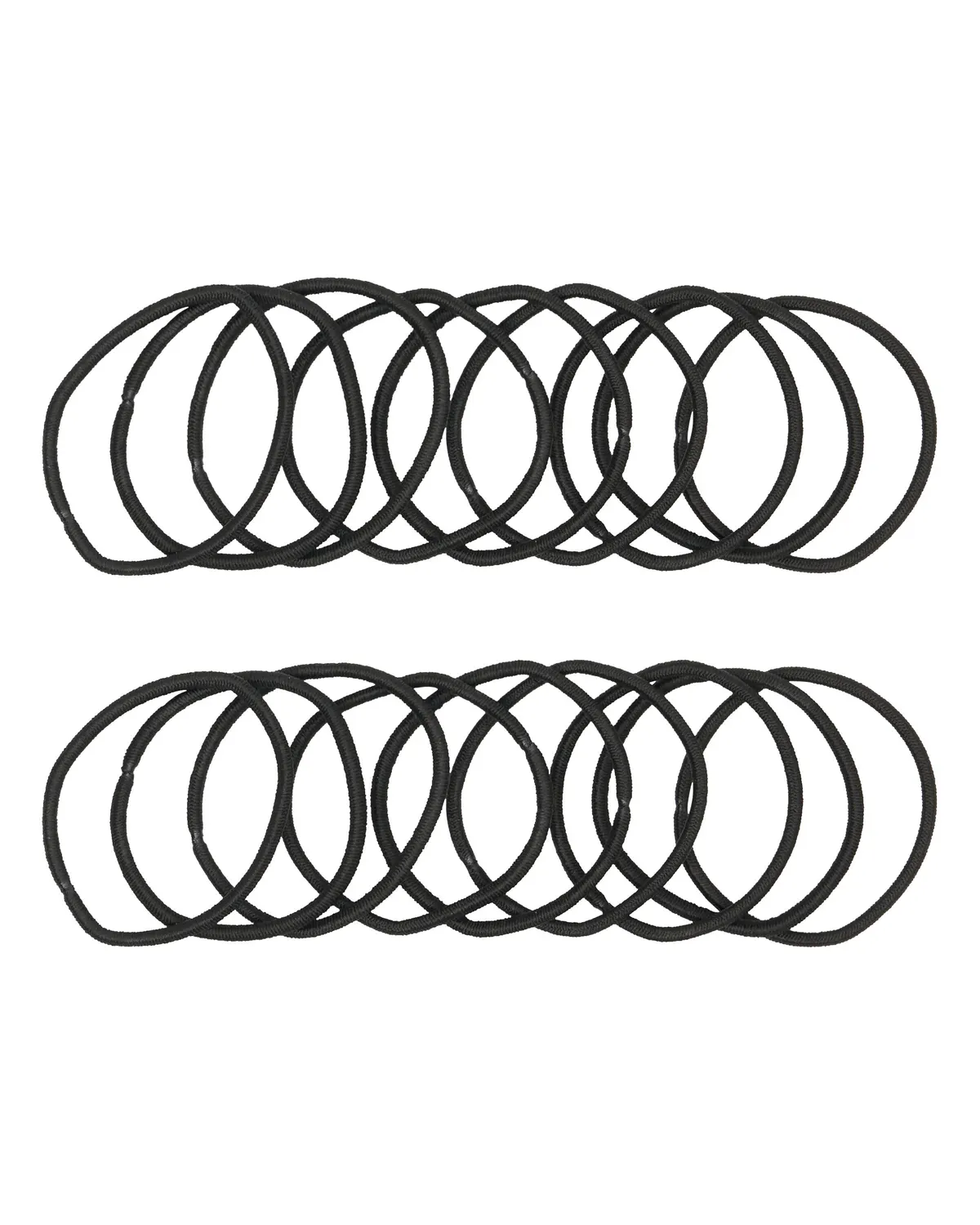 Oz Essentials Hair Elastic 18 Pack - Black, view 2