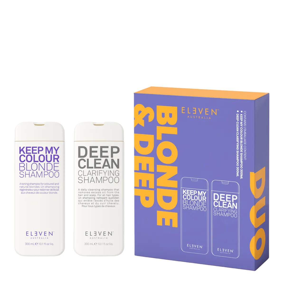 ELEVEN Australia Bestie Blonde Shampoo & Deep Clean Duo Pack