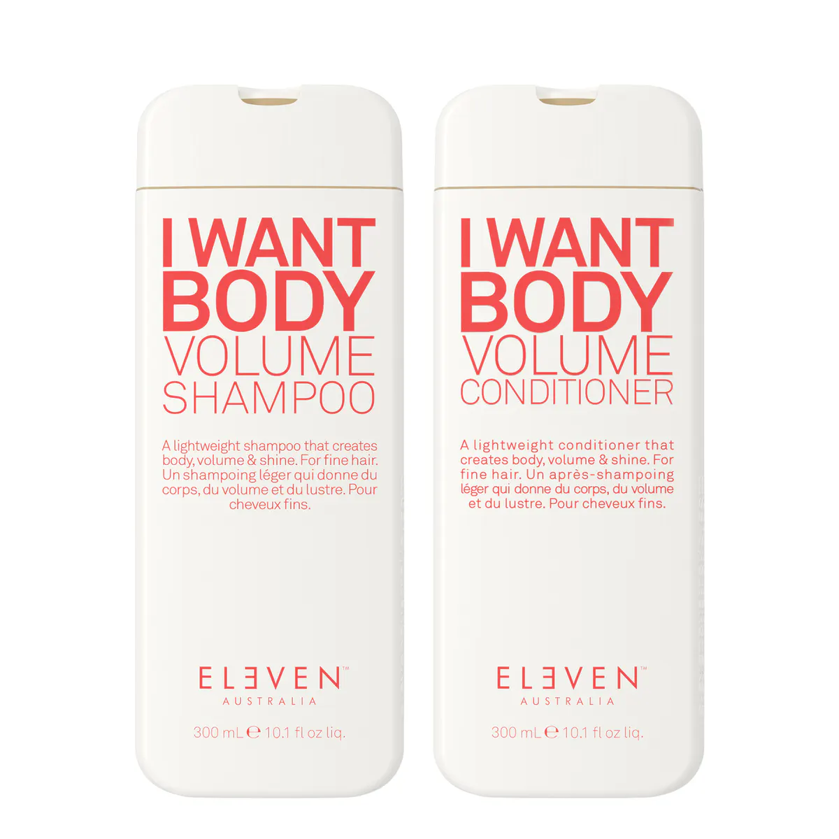 ELEVEN Australia I Want Body Volume Shampoo and Conditioner Duo Bundle