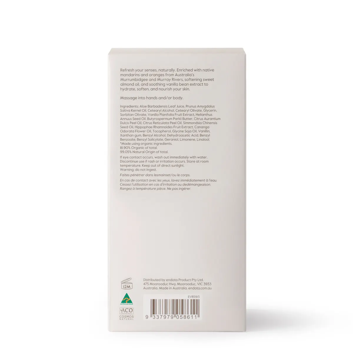 Endota Citrus & Vanilla Bean Hand & Body Lotion 480ml, view 5
