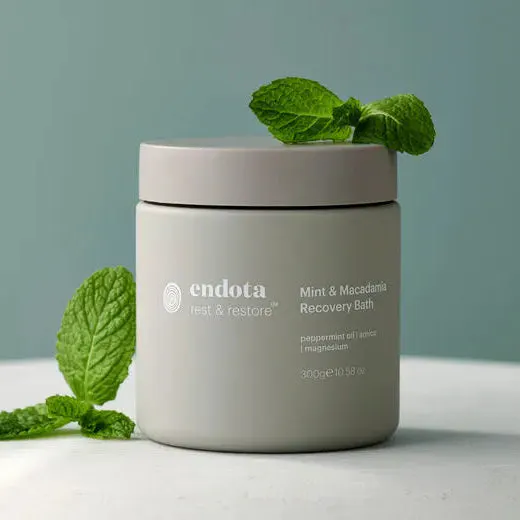 Endota Mint & Macadamia Recovery Bath 300g, view 3