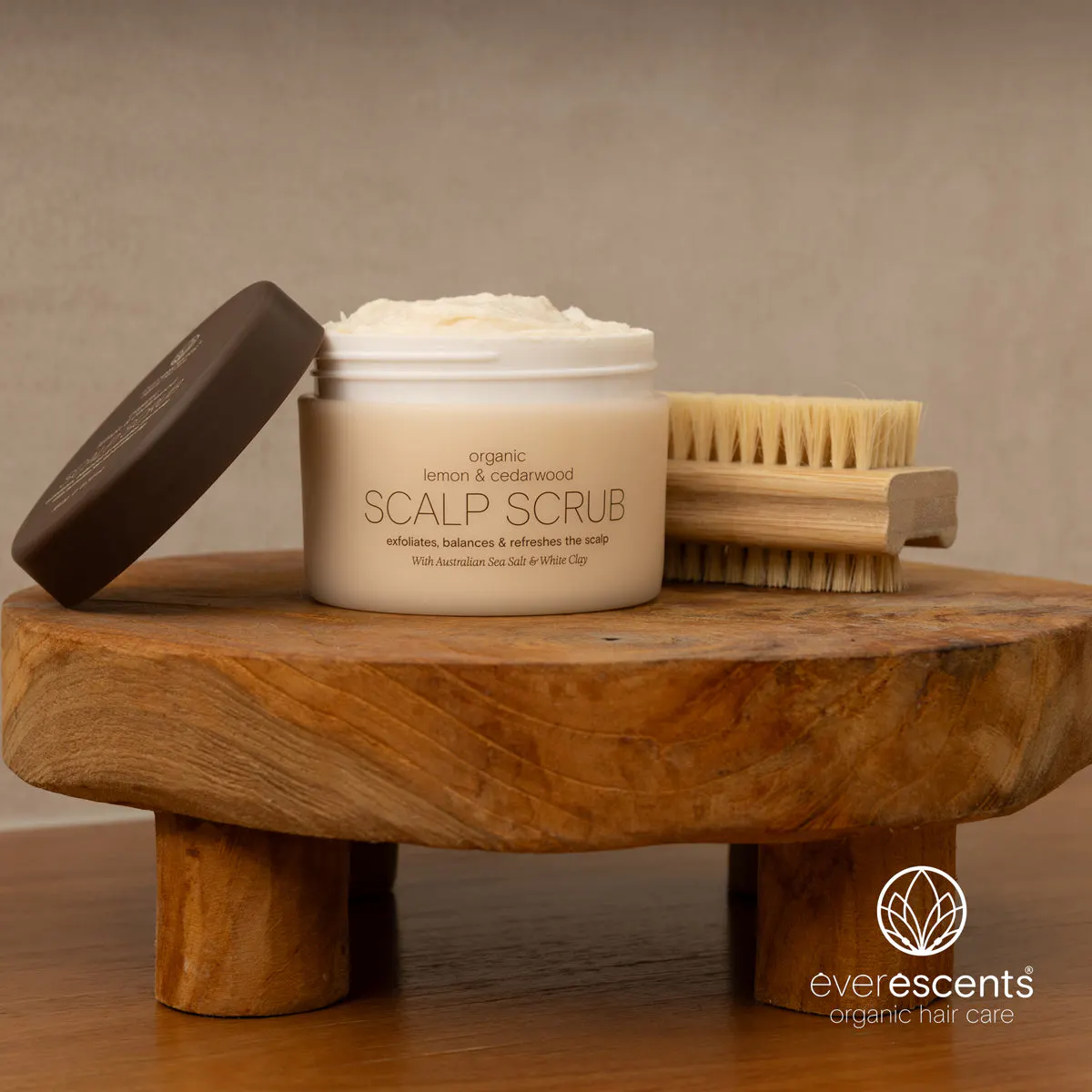 EverEscents Organic Lemon & Cedarwood Scalp Scrub 180g, view 5