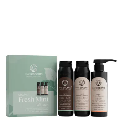 EverEscents Organic Mint Trio Pack with Deep Treatment