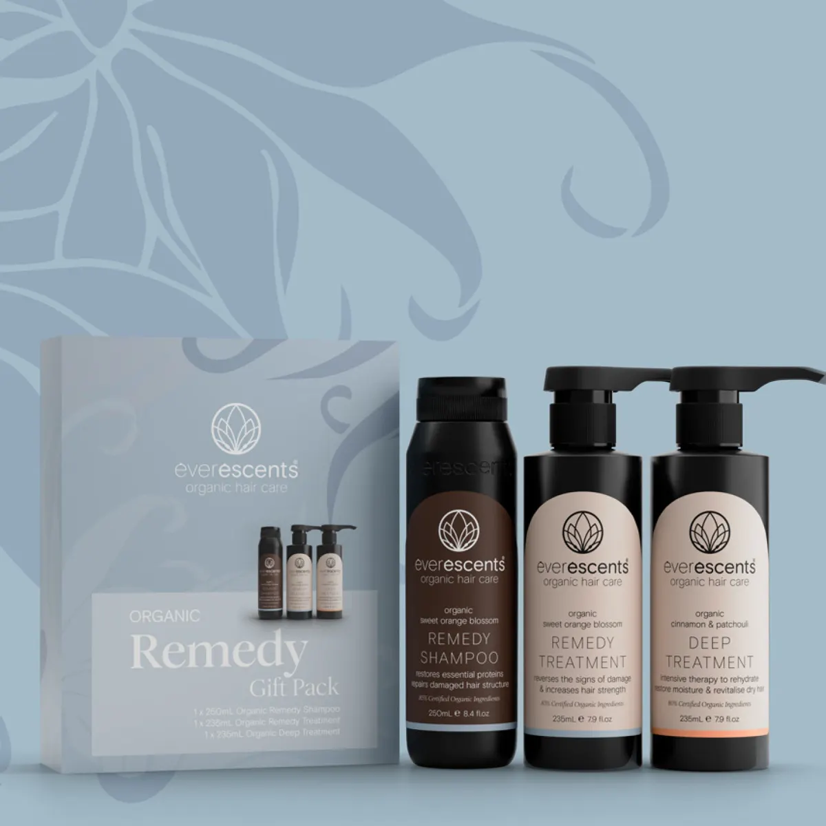 EverEscents Organic Remedy Trio Pack with Deep Treatment, view 3