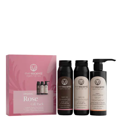 EverEscents Organic Rose Trio Pack with Deep Treatment