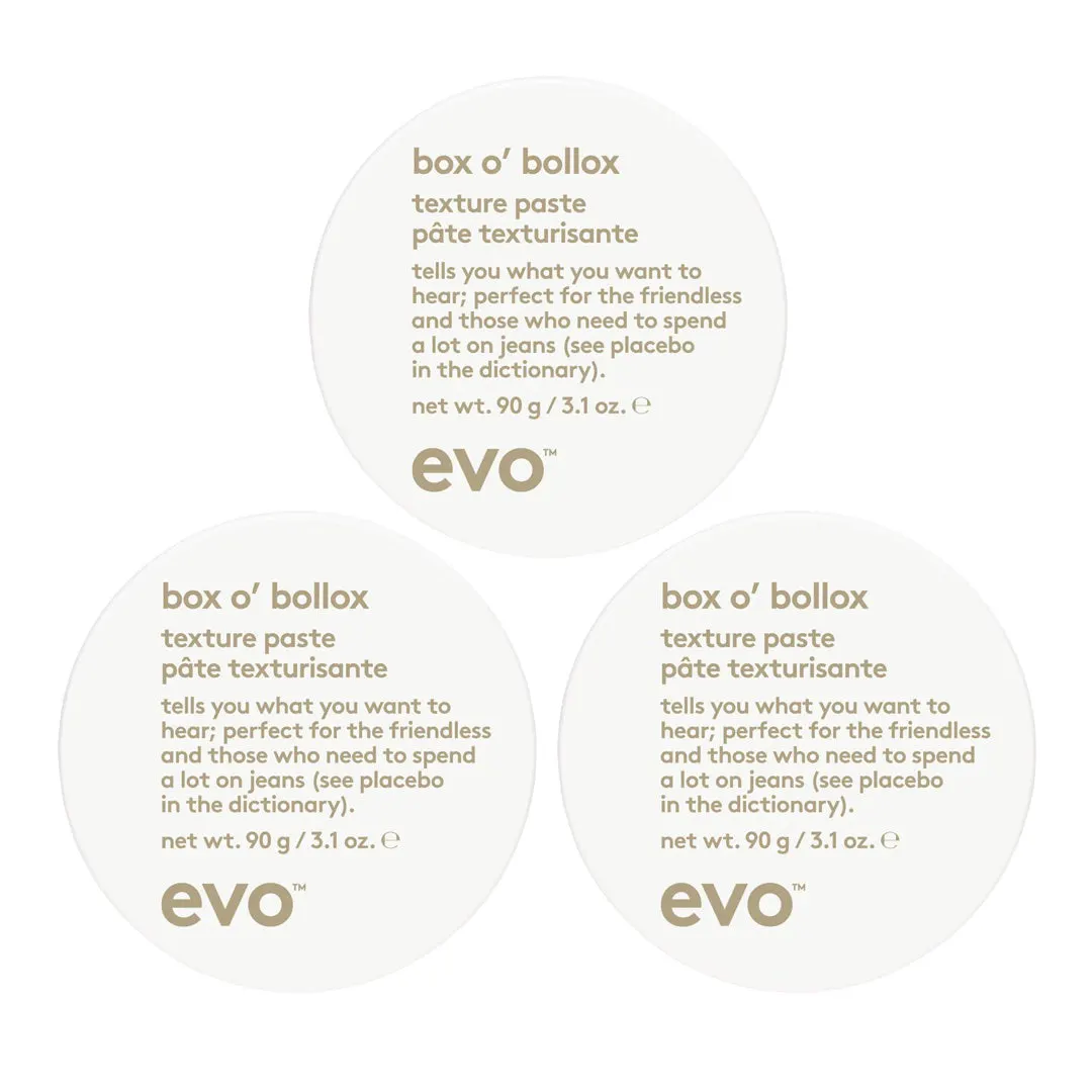 Evo Box O' Bollox Texture Paste 90g Trio Bundle