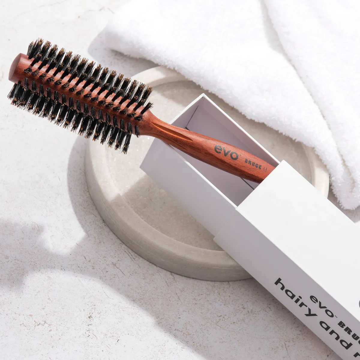 Evo Bruce Natural Bristle Radial Brush 22mm, view 4