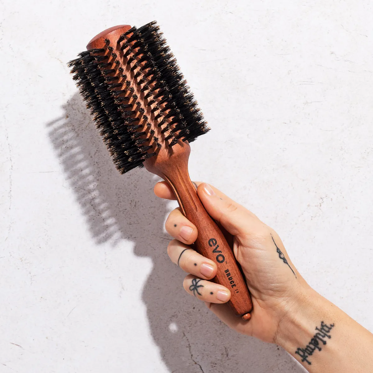 Evo Bruce Natural Bristle Radial Brush 38mm, view 2