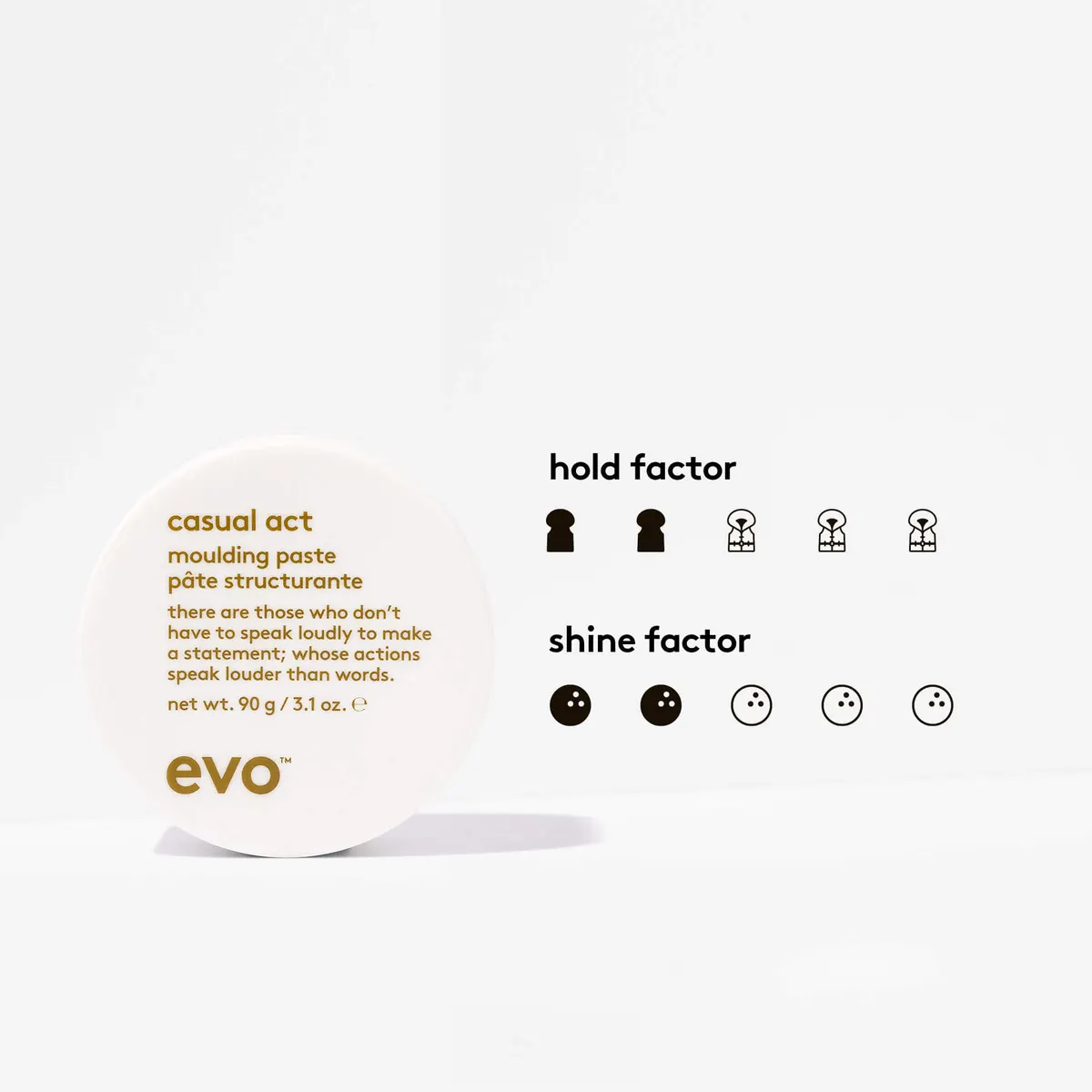 Evo Casual Act Moulding Paste 90g Duo Bundle, view 3