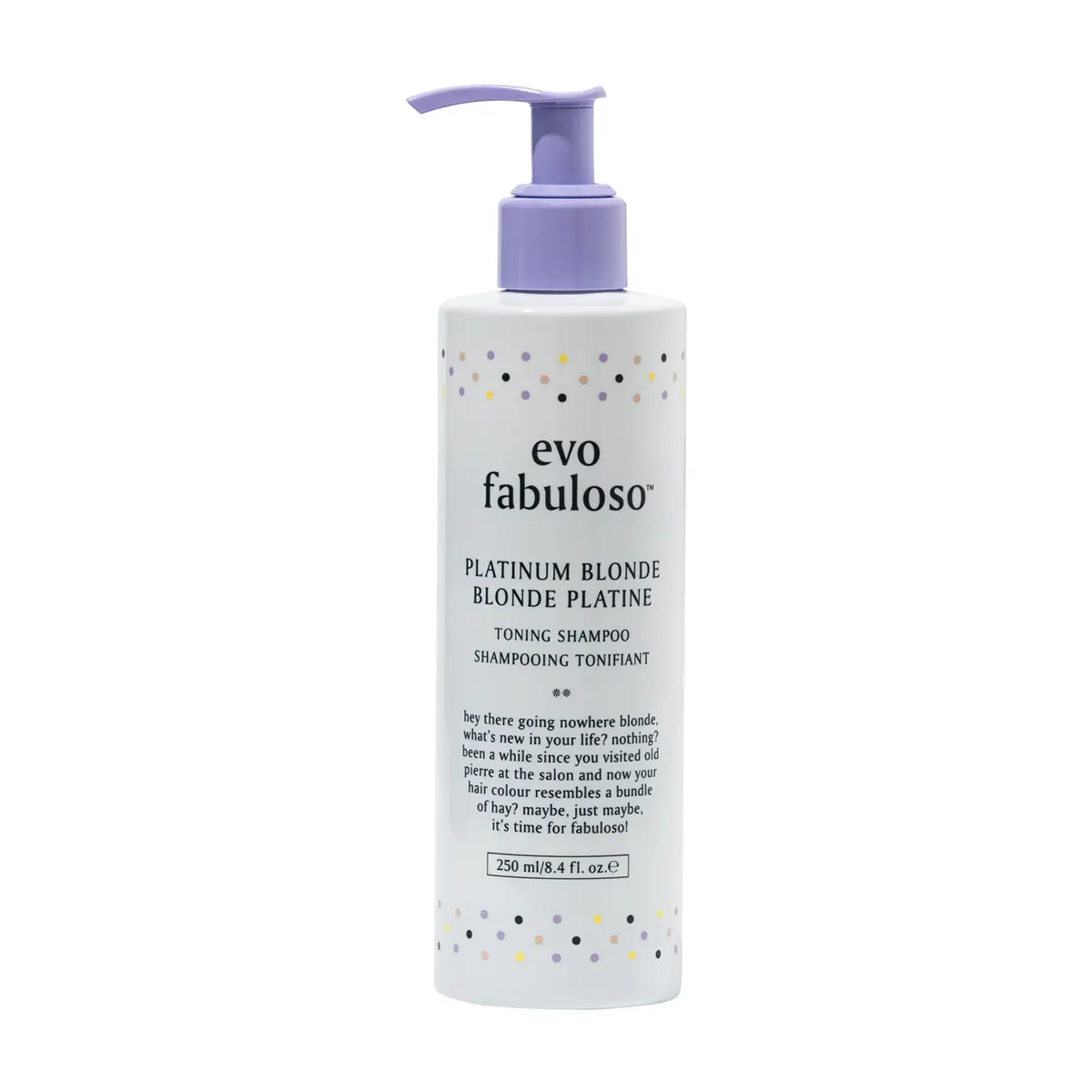 Evo Fabuloso Platinum Blonde Shampoo and Colour Boosting Treatment Duo Bundle, view 3