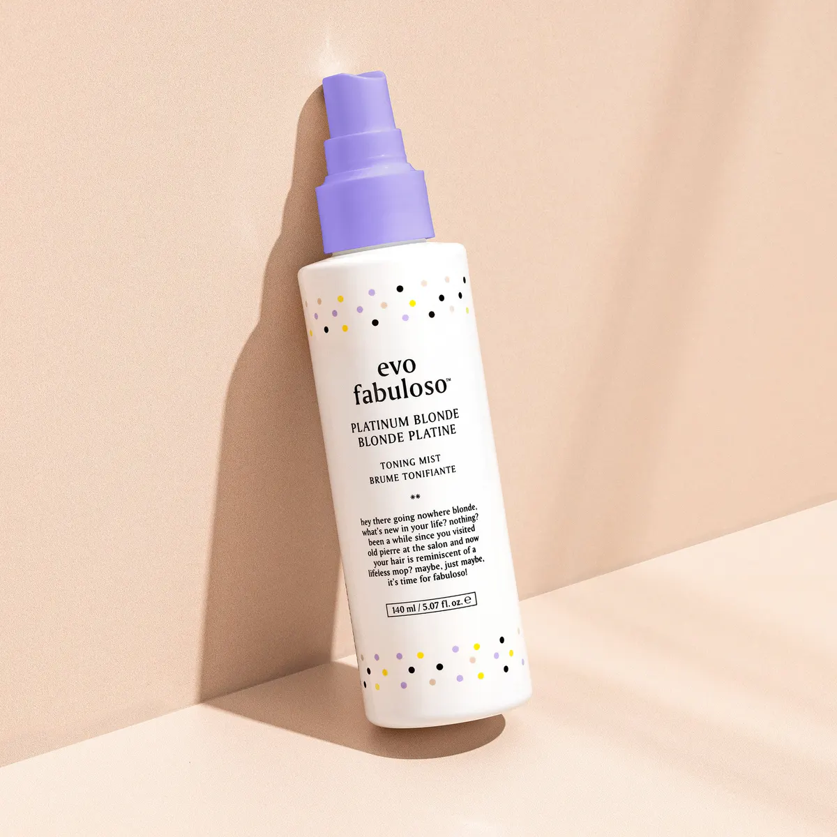 evo Fabuloso Platinum Blonde Toning Mist 140ml, view 3