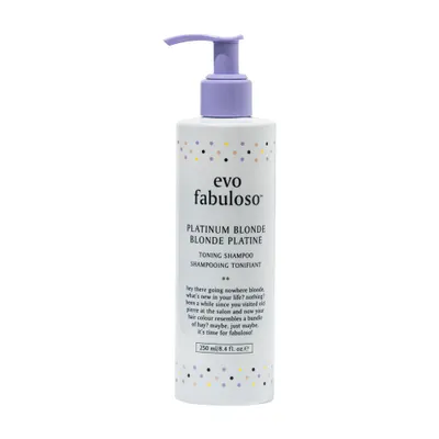 Evo Fabuloso Platinum Blonde Toning Shampoo 250ml