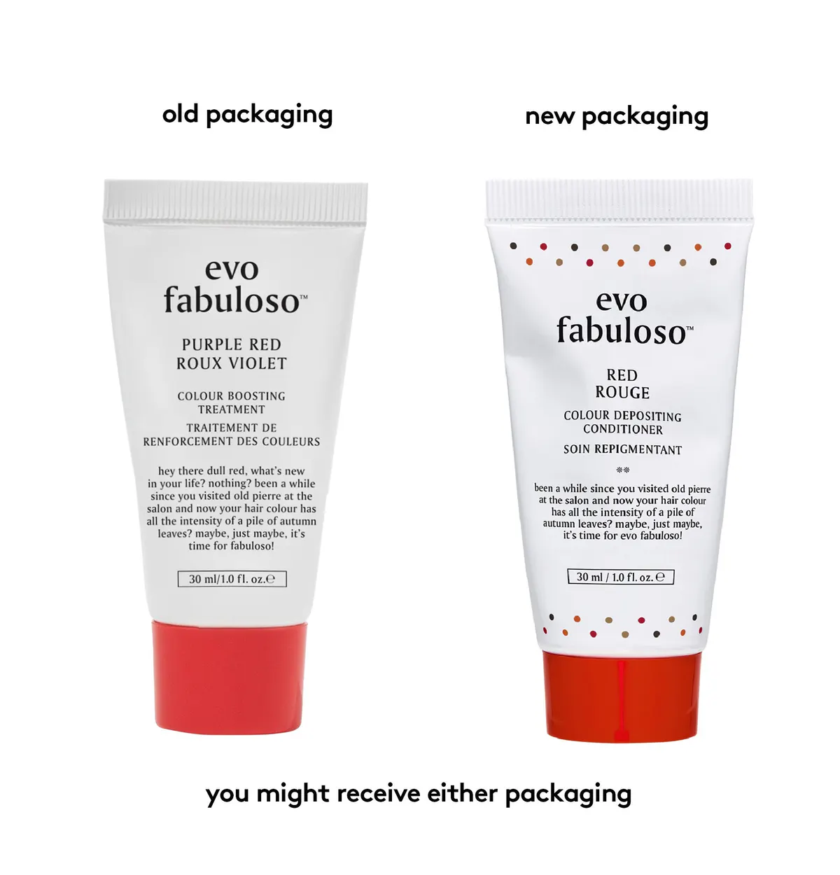 Evo Fabuloso Red Colour Depositing Conditioner 30ml, view 2