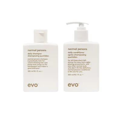 Evo Normal Persons Daily Shampoo and Conditioner 300ml Bundle