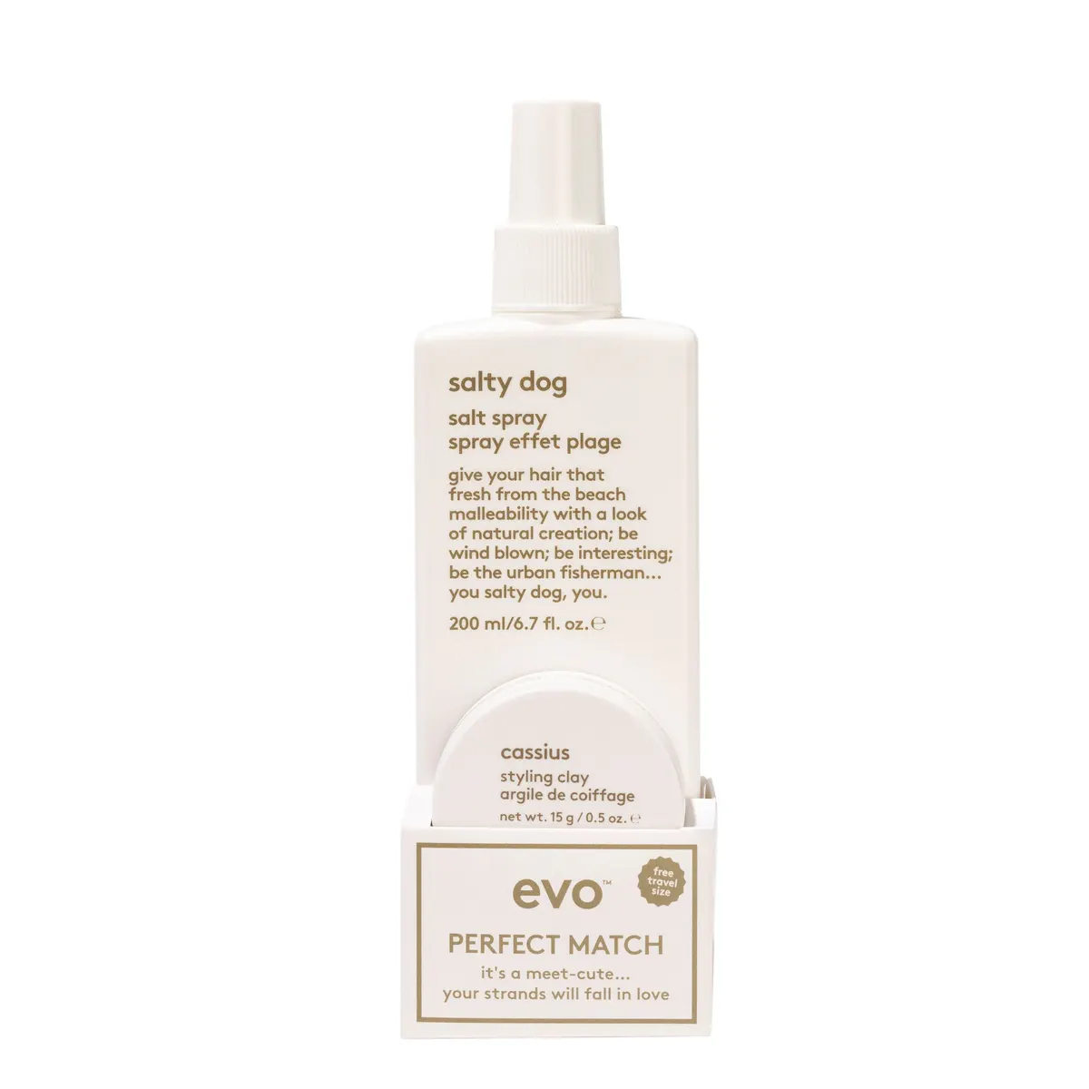 evo Perfect Match Salty Dog 200ml + Cassius Clay 15g Duo