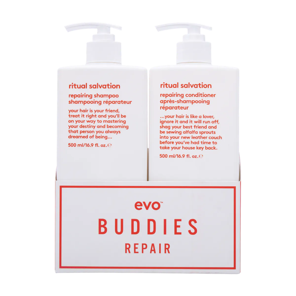 Evo Ritual Salvation Shampoo and Conditioner 500ml Duo Pack