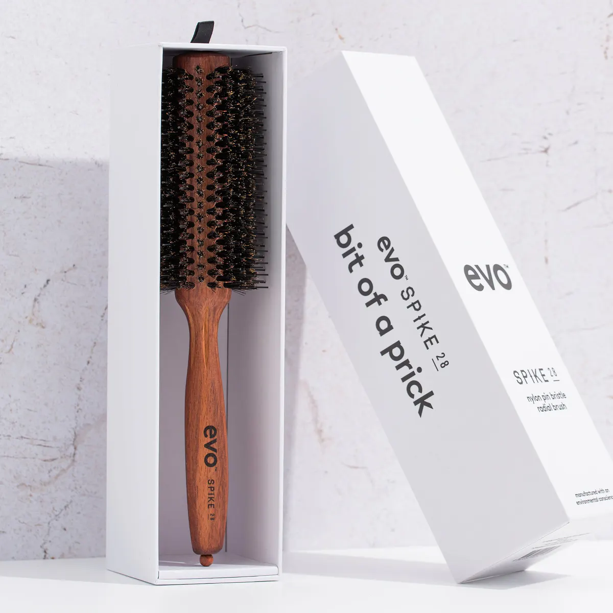 Evo Spike Nylon Pin Bristle radial Brush 28mm, view 3