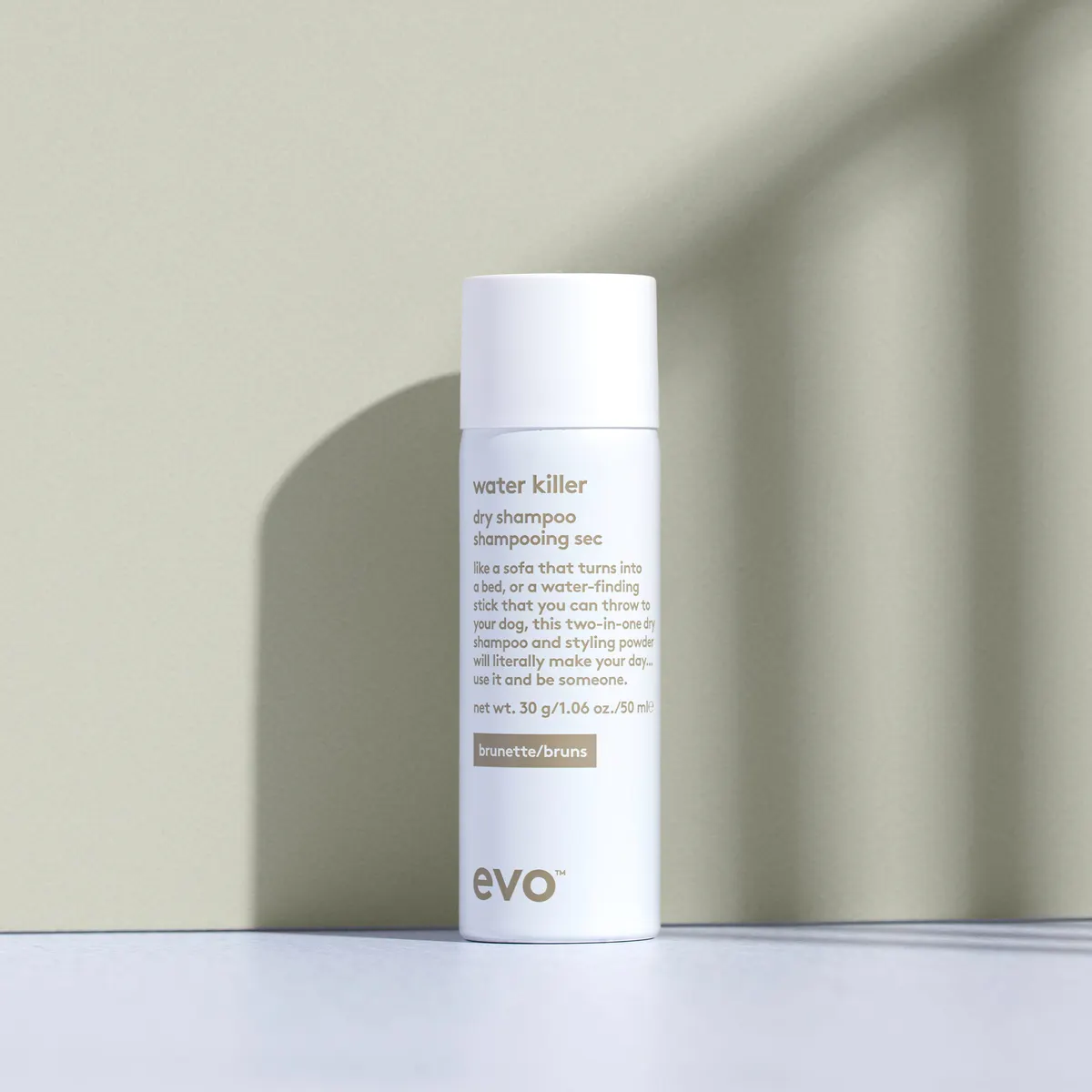 Evo Water Killer Spray Dry Shampoo Brunette 50ml, view 2
