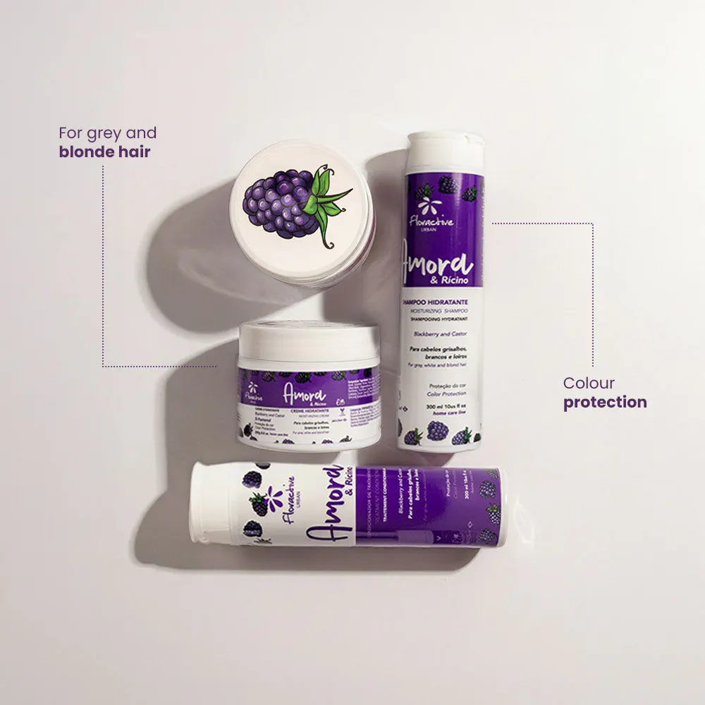 Floractive Blackberry & Castor Moisturizing Shampoo 300ml, view 3