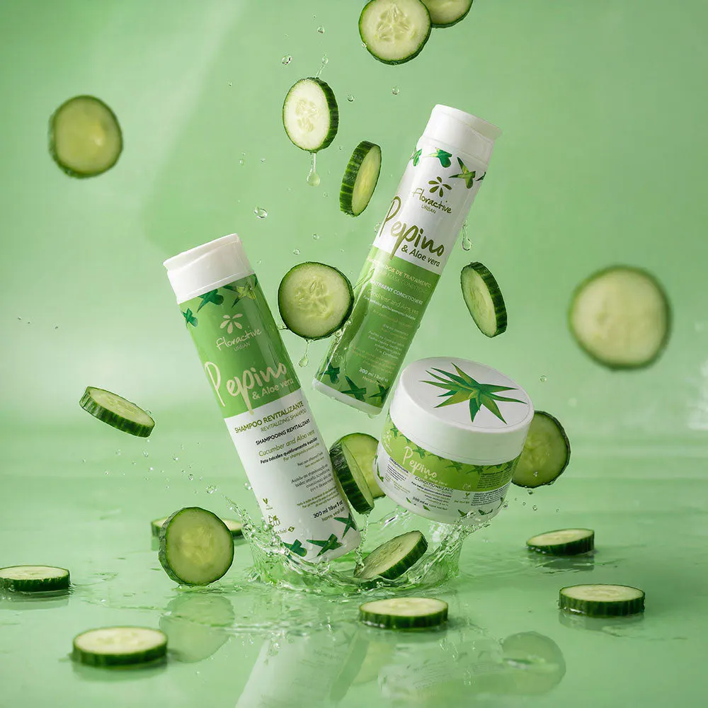 Floractive Cucumber & Aloe Vera Revitalizing Shampoo 300ml, view 4
