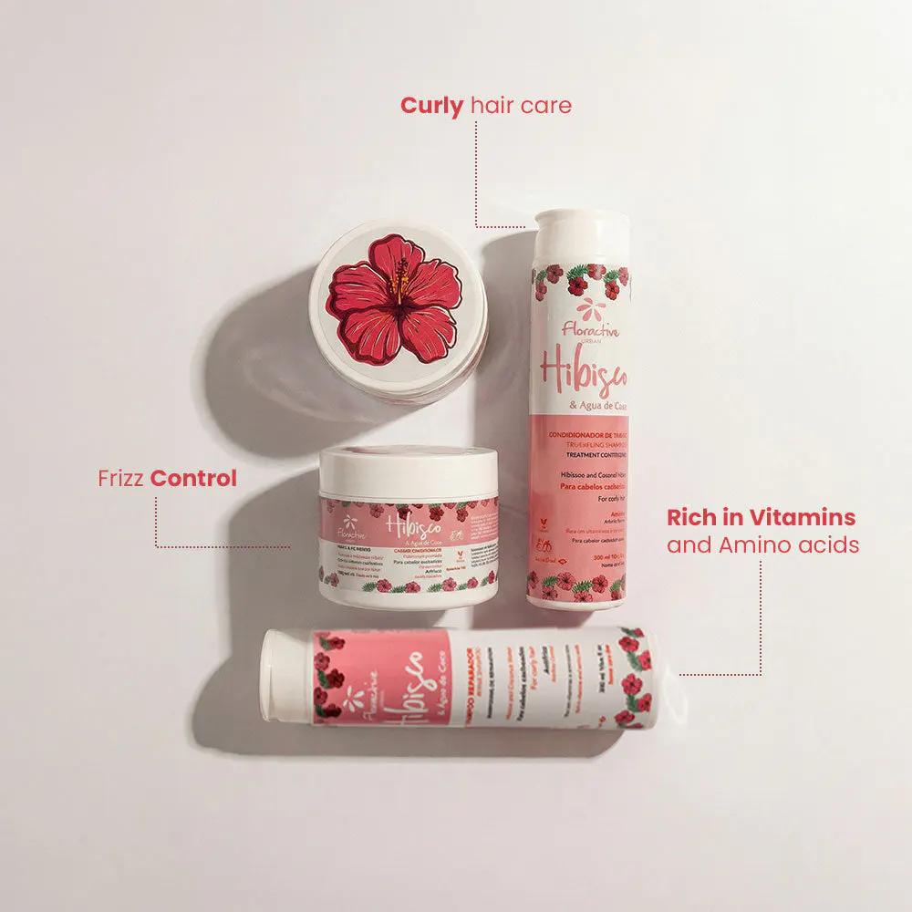 Floractive Hibiscus & Coconut Water Repair for Curly Hair Shampoo 300ml, view 3