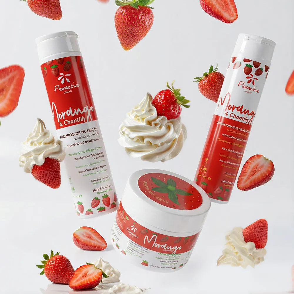 Floractive Strawberry & Whipped Cream Nutrition Shampoo 300ml, view 4