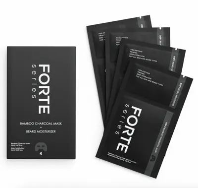 Forte Series Bamboo Charcoal Mask - 4 pack
