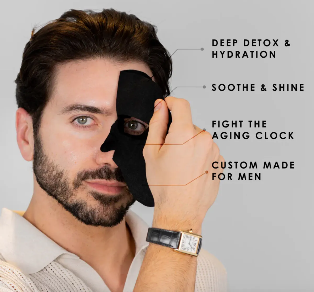 Forte Series Bamboo Charcoal Mask - 4 pack, view 3