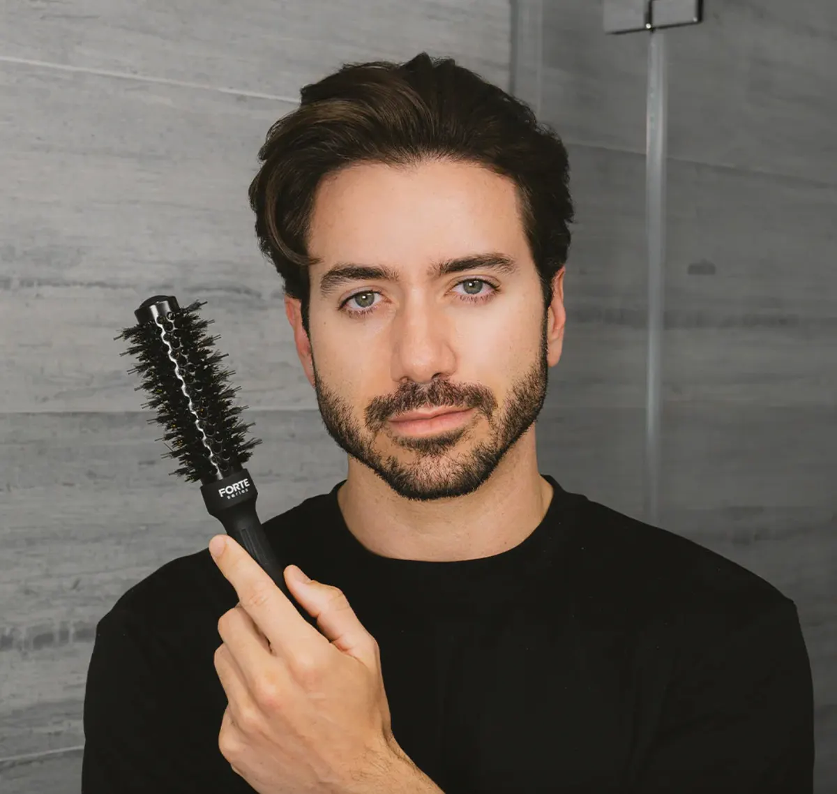 Forte Series Boar Bristle Round Brush, view 3