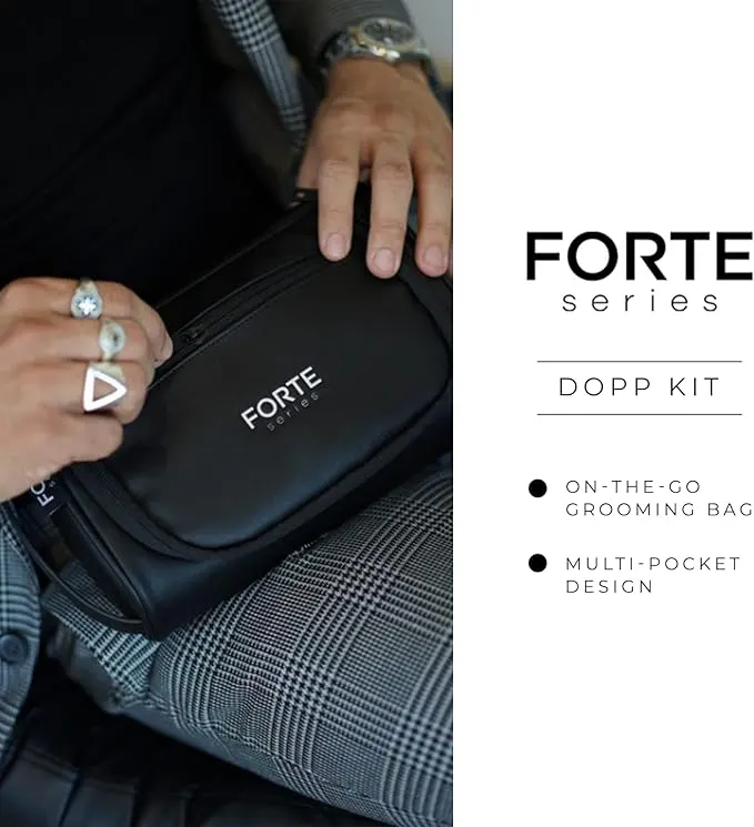 Forte Series Leather Travel Dopp Kit, view 2