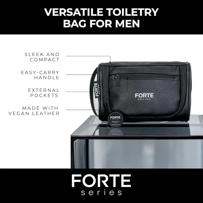 Forte Series Leather Travel Dopp Kit, view 3