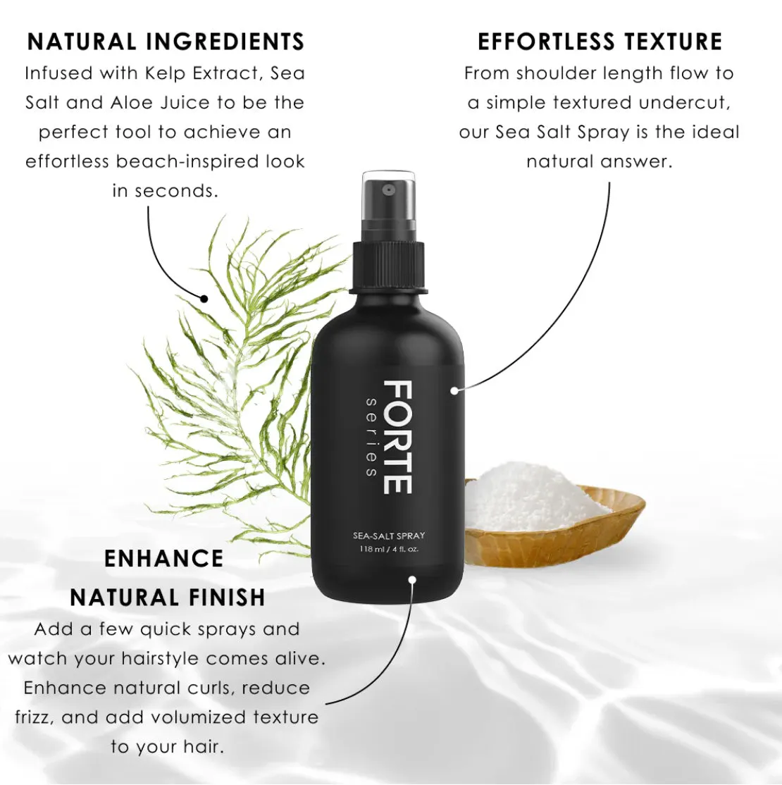 Forte Series Sea Salt Spray 118ml, view 5