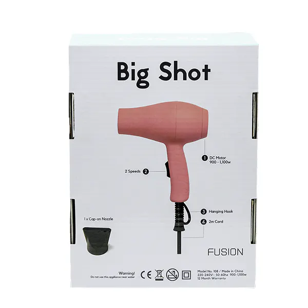 Fusion Big Shot Travel Coral Dryer 1100 watts, view 3