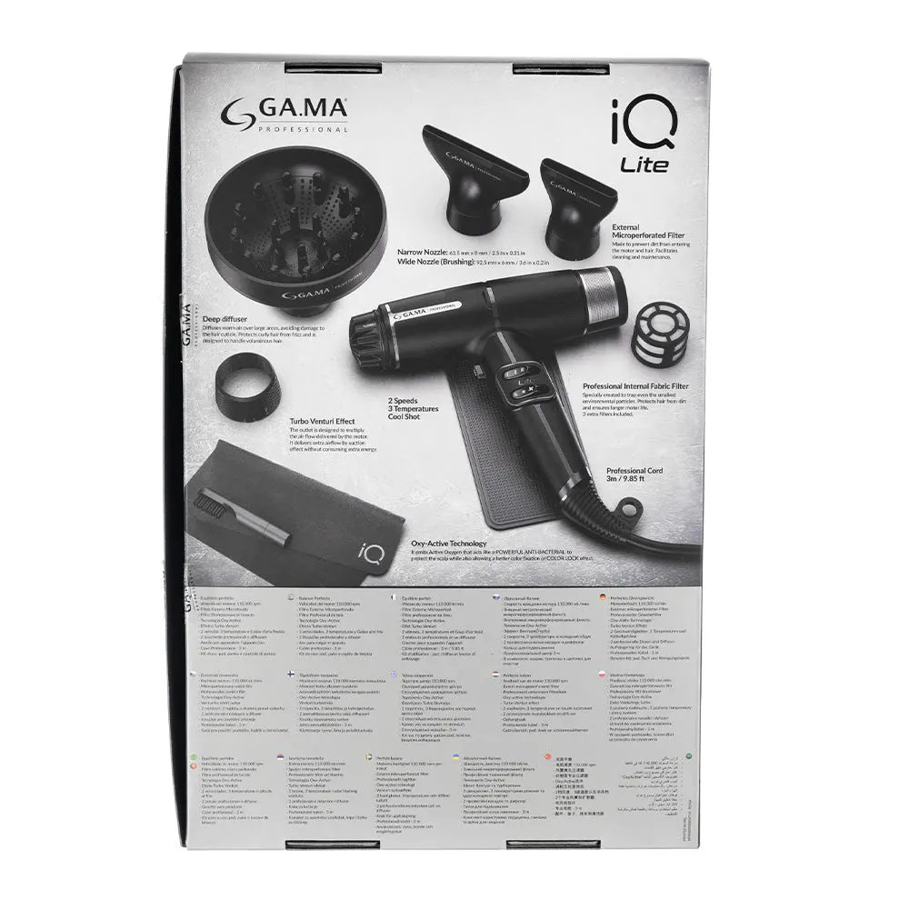Gama Professional IQ Lite Dryer Black, view 6
