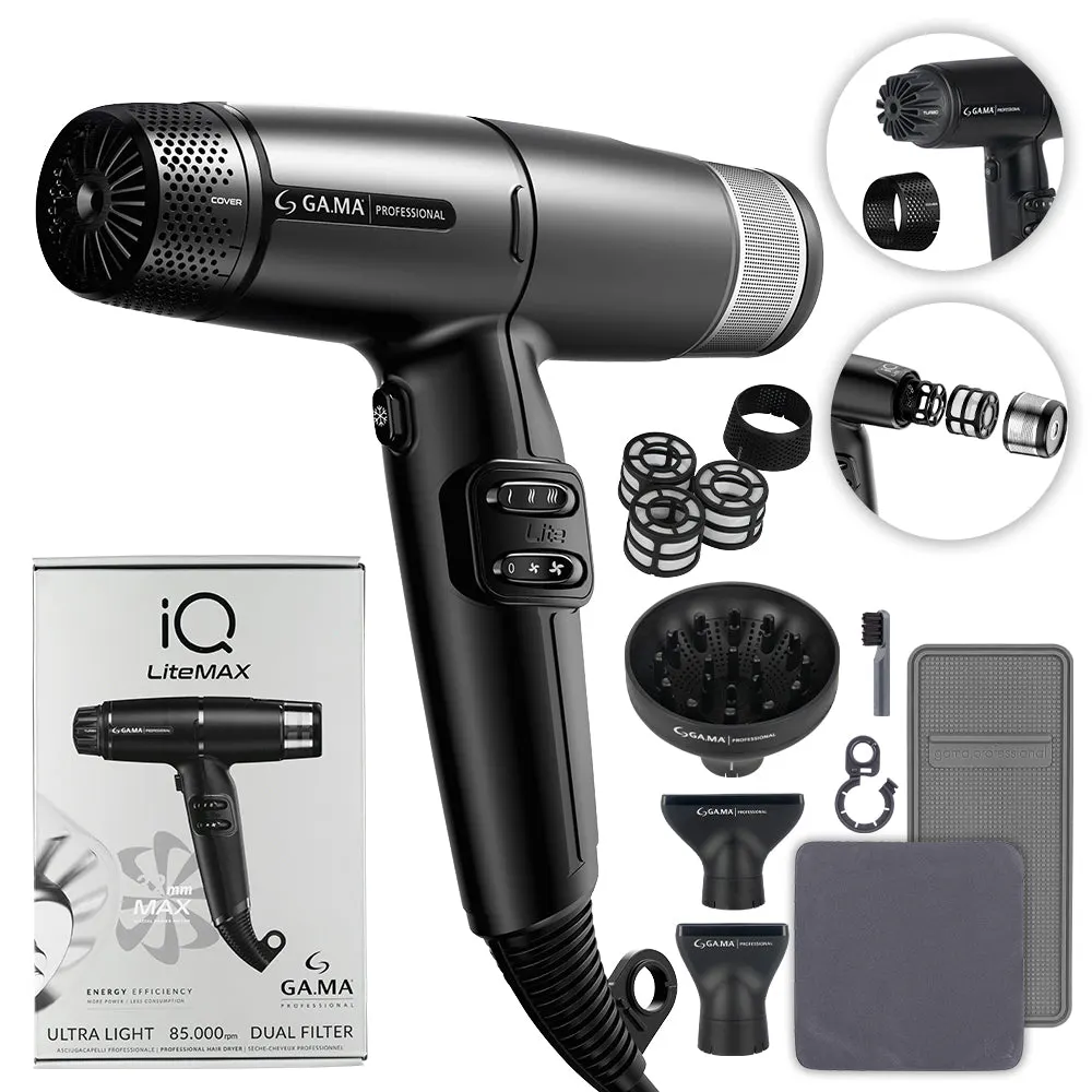 Gama Professional IQ Lite Max Dryer Black, view 2