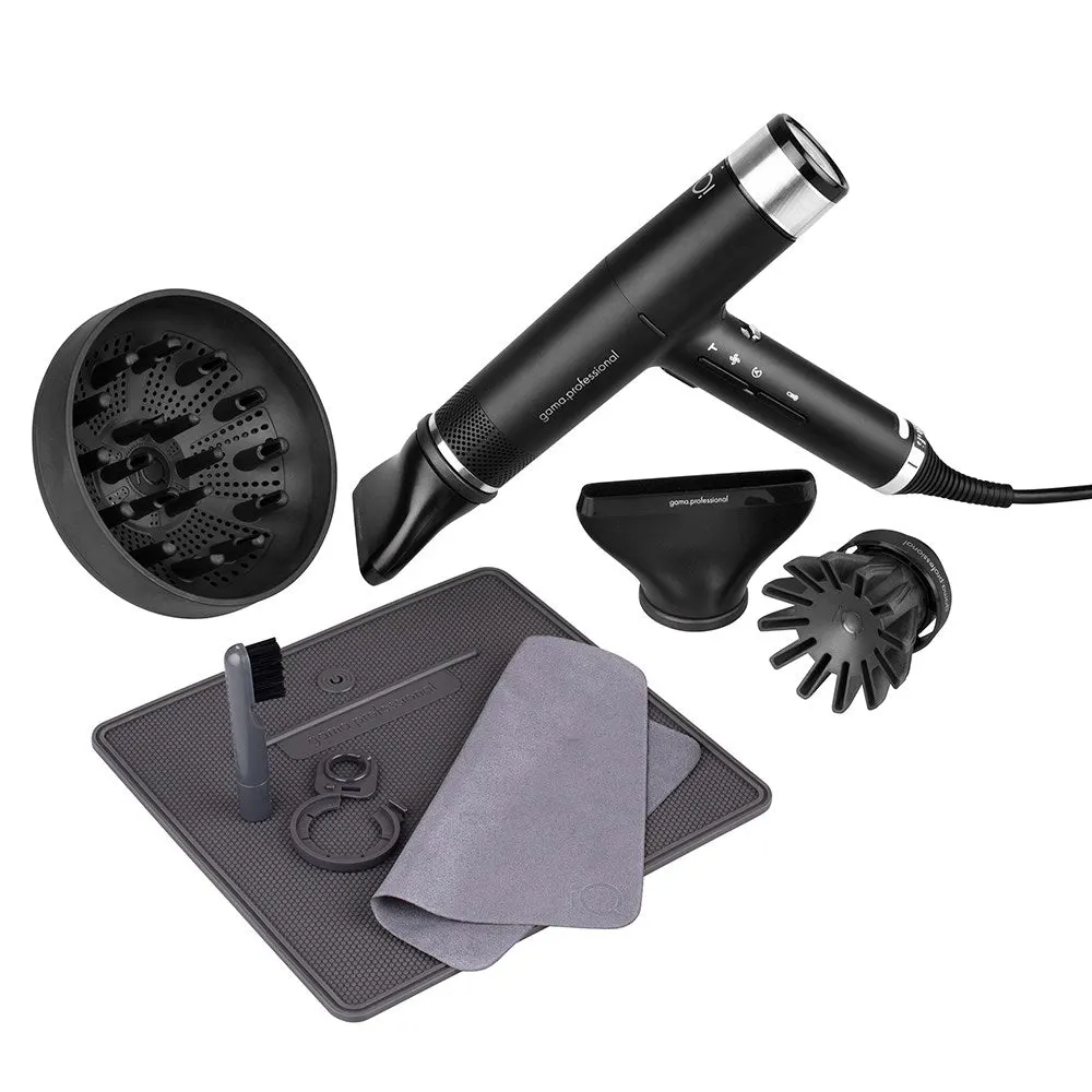 Gama Professional iQ2 Perfetto Hair Dryer Black, view 4