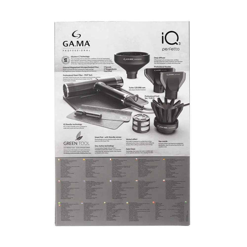 Gama Professional IQ3 Dryer Black, view 6